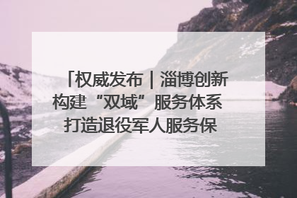 权威发布｜淄博创新构建“双域”服务体系 打造退役军人服务保障“淄博样板”